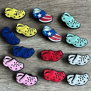 Jibbitz. Just Crocs. Set of 14. Share with friends. Fits Crocs and similar.